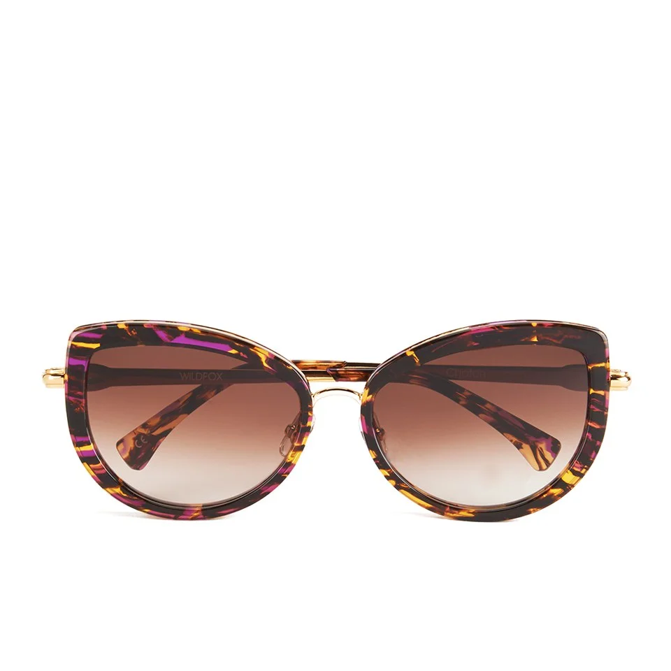 Wildfox Women's Chaton Sunglasses - Montage/Brown Gradient Image 1