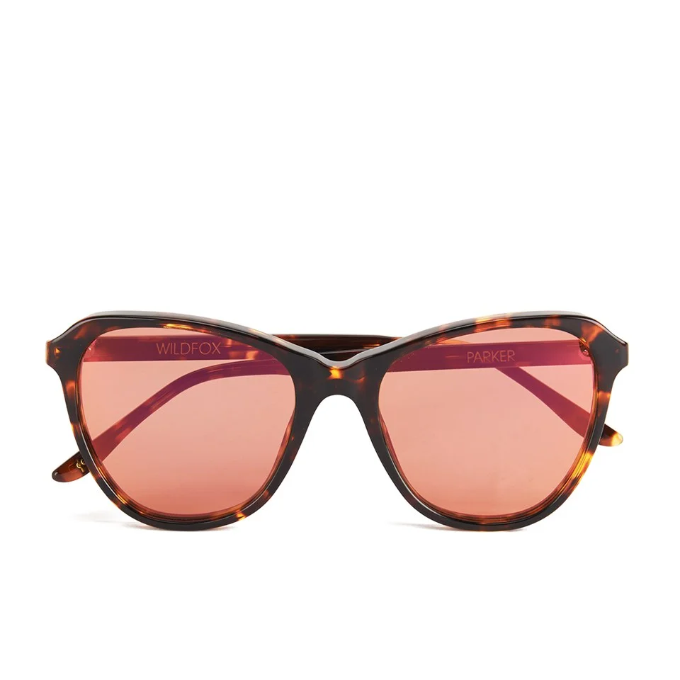 Wildfox Women's Parker Deluxe Sunglasses - Tokyo Tortoise/Pink Mirror Image 1