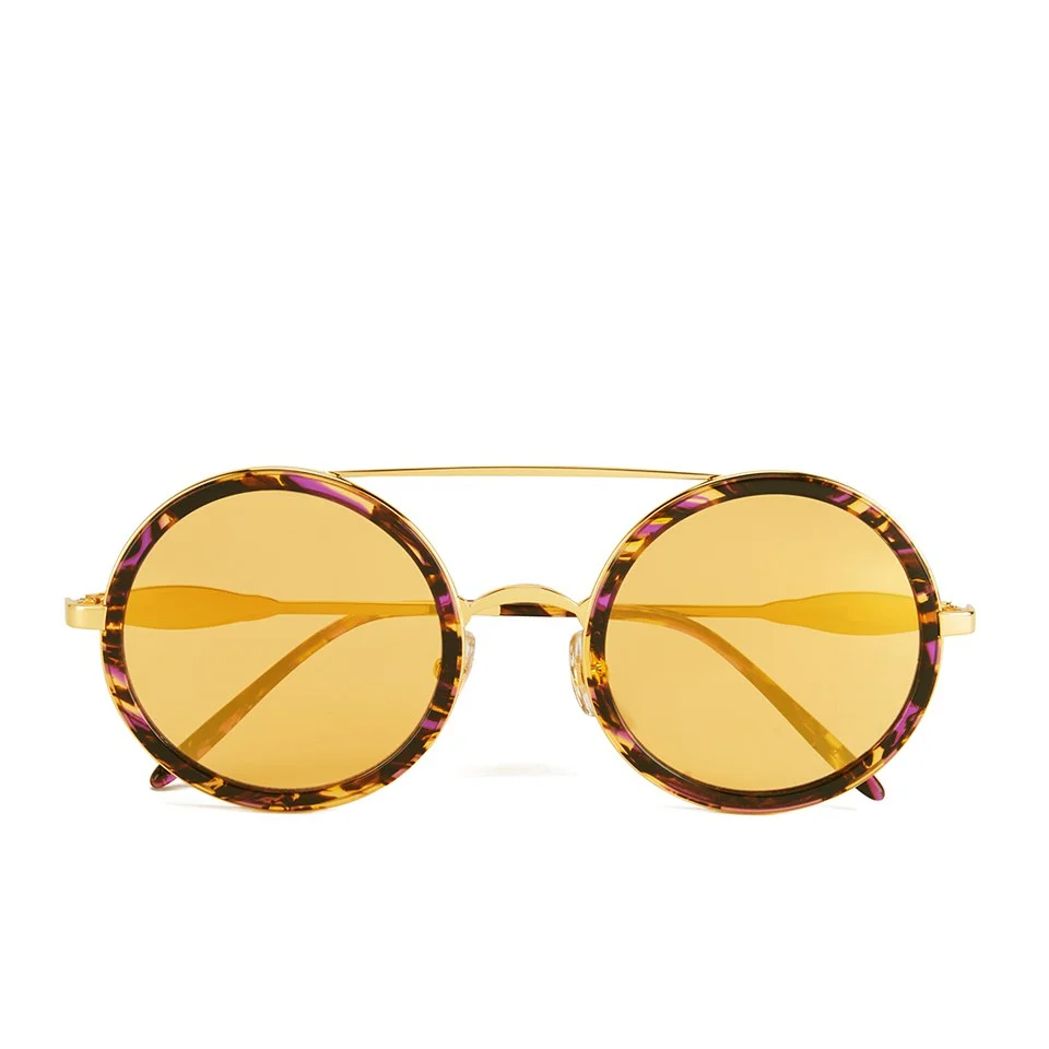 Wildfox Women's Winona Deluxe Sunglasses - Montage Hold/Yellow Gold Mirror Image 1