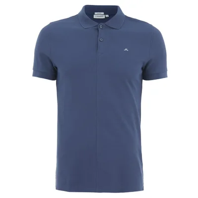 J.Lindeberg Men's Rubi Short Sleeve Polo Shirt - Washed Blue