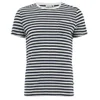 J.Lindeberg Men's Breton Stripe Pocket T-Shirt - White - Image 1