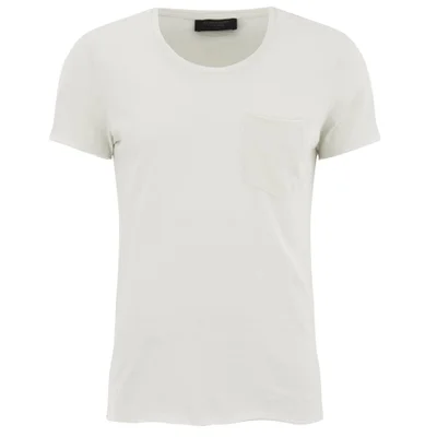 J.Lindeberg Men's Ben Crew Neck Pocket T-Shirt - Off White
