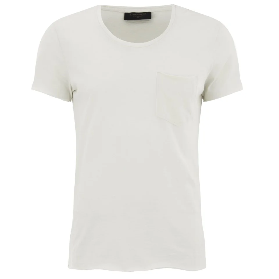 J.Lindeberg Men's Ben Crew Neck Pocket T-Shirt - Off White Image 1