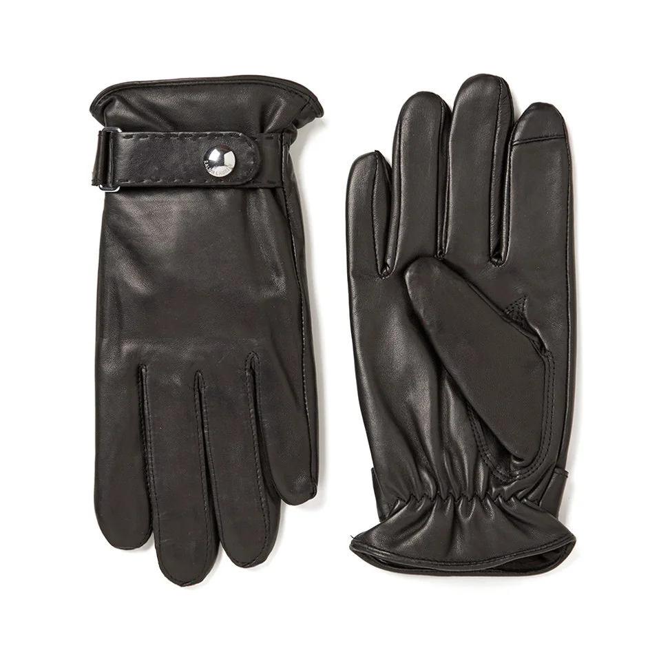 Polo Ralph Lauren Men's Classic Nappa Leather Tech Gloves - RL Black Image 1