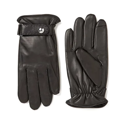 Polo Ralph Lauren Men's Classic Nappa Leather Tech Gloves - RL Black
