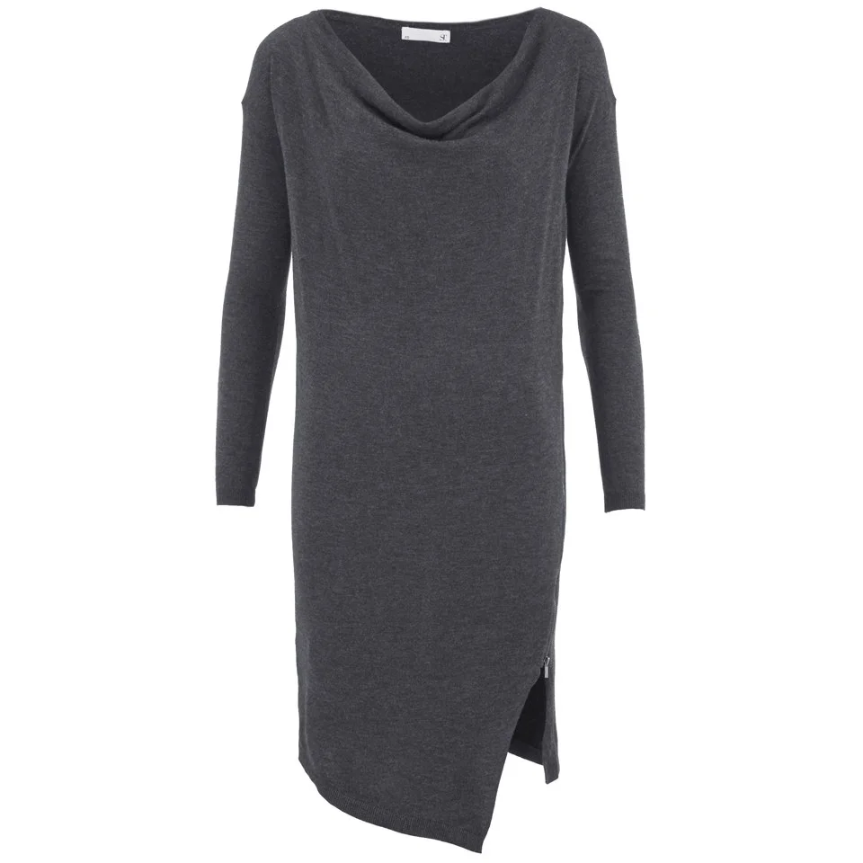 Supertrash Women's Dachire Zip Detail Jumper Dress - Grey Image 1