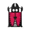 Aspinal of London Oversized Essential Bug Pouch - Deep Fuchsia/Black - Image 1