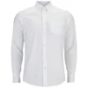 Tripl Stitched Men's Oxford Long Sleeve Shirt - White - Image 1