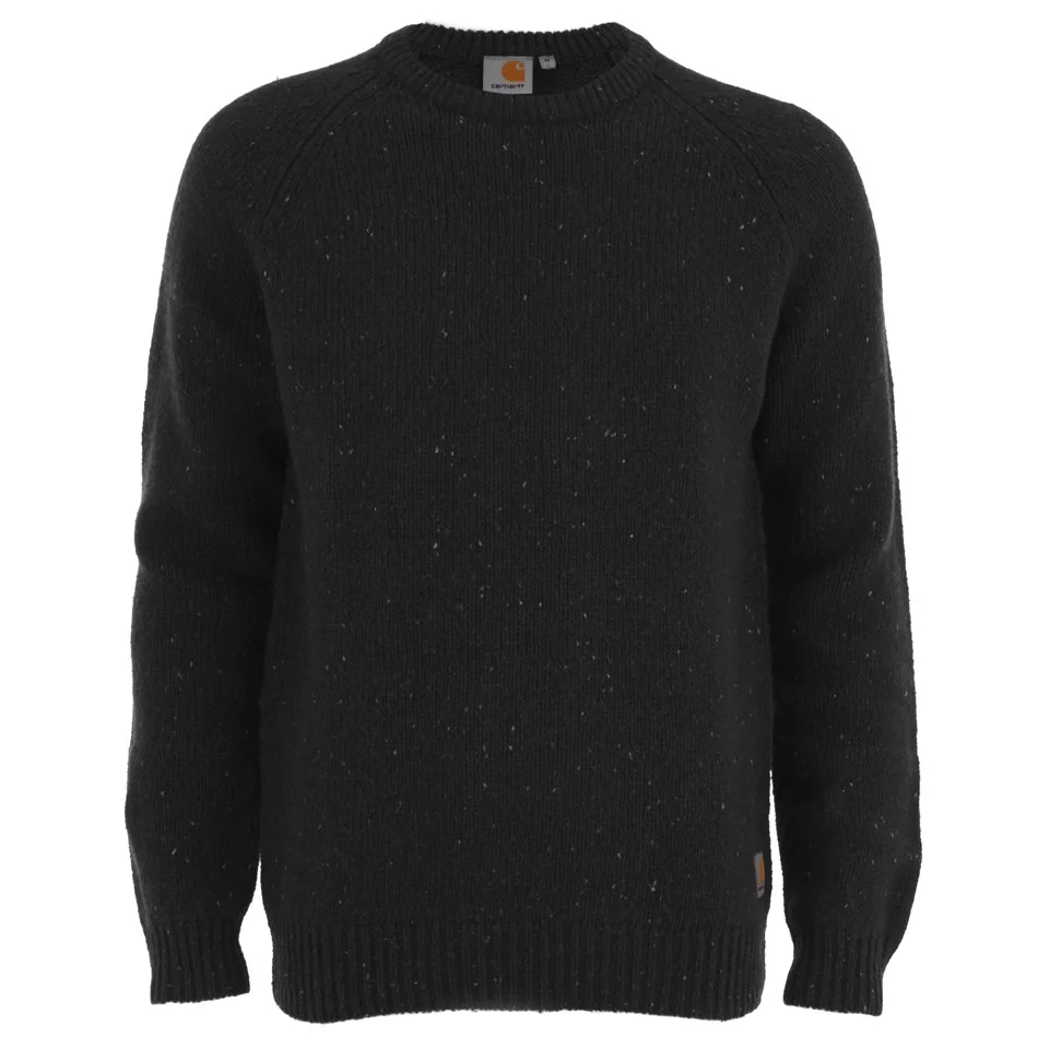 Carhartt Men's Anglistic Knitted Sweater - Black Heather Image 1