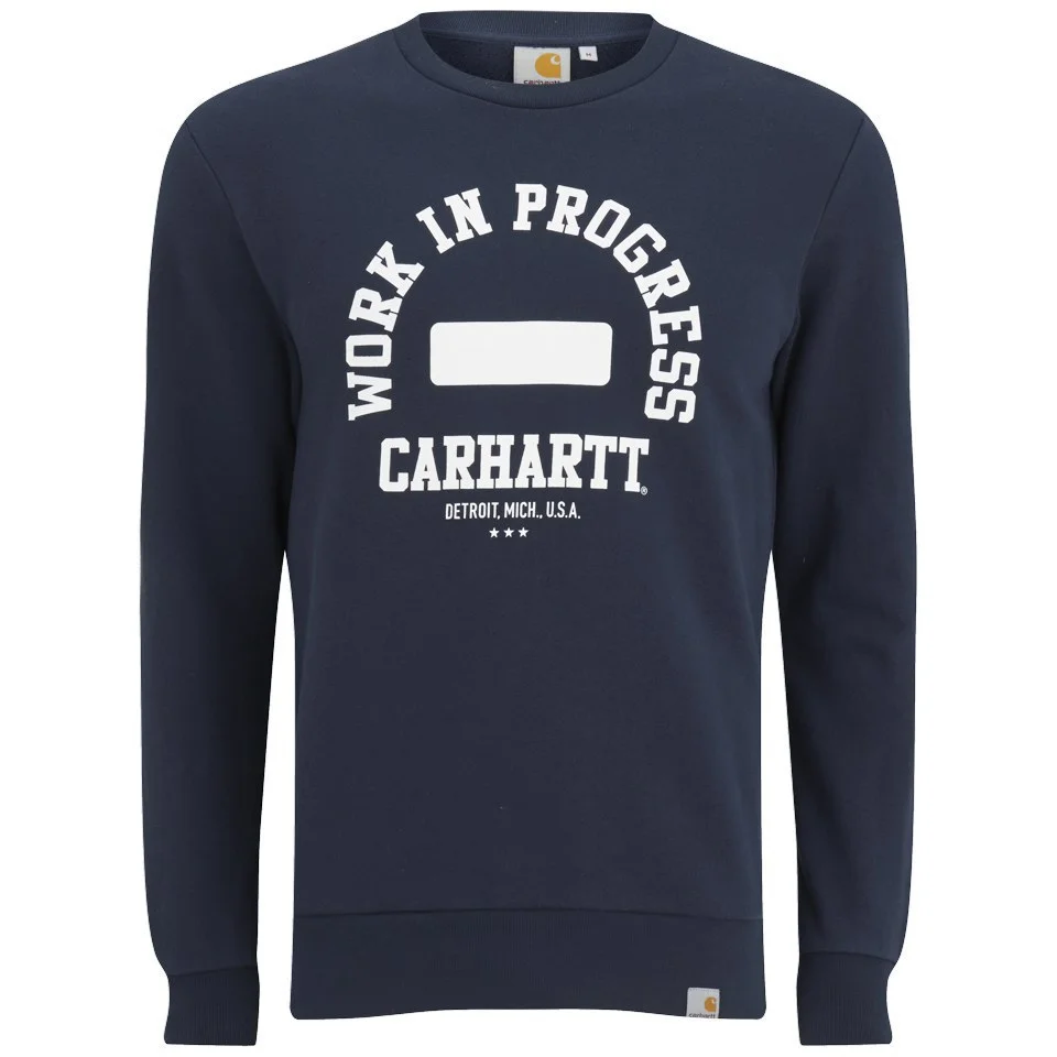 Carhartt Men's WIP Sweatshirt - Navy/White Image 1