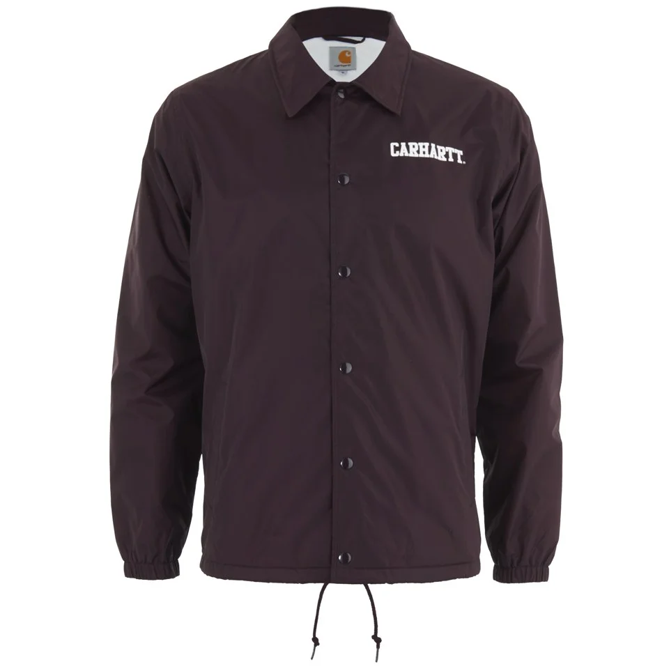Carhartt Men's College Coach Jacket Lined - Damson Image 1