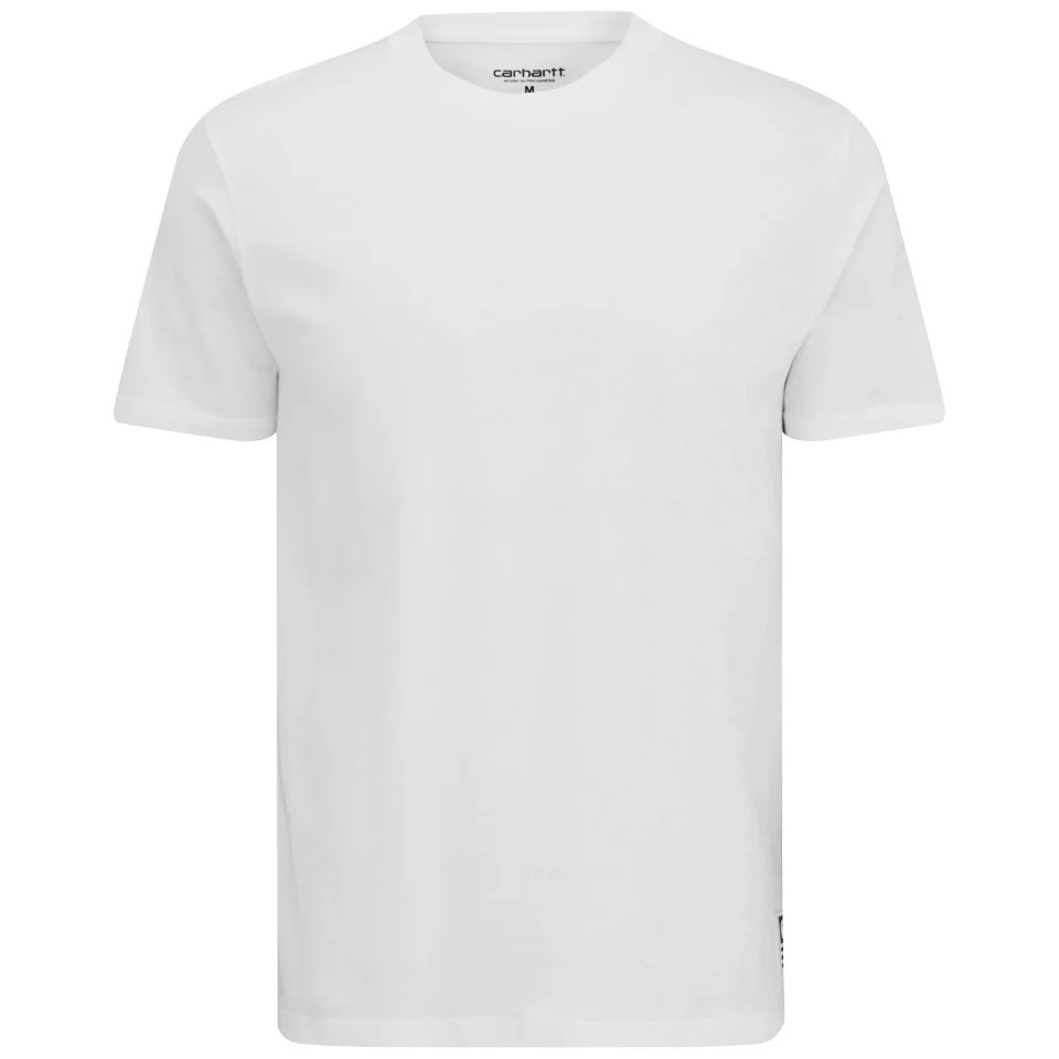 Carhartt Men's SS State Back-Print T-Shirt - White/Black Image 1
