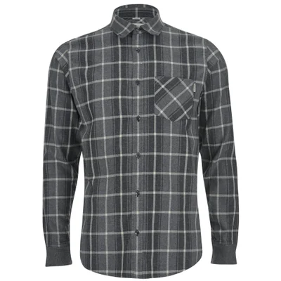 Carhartt Men's LS Sampras Shirt Rib-Knit Cuff - Dark Grey Heather