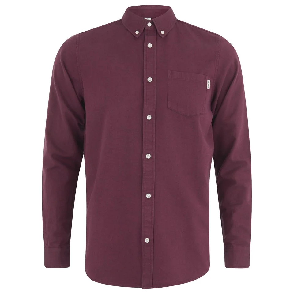 Carhartt Men's LS Dalton Shirt Cotton Oxford - Cranberry Image 1