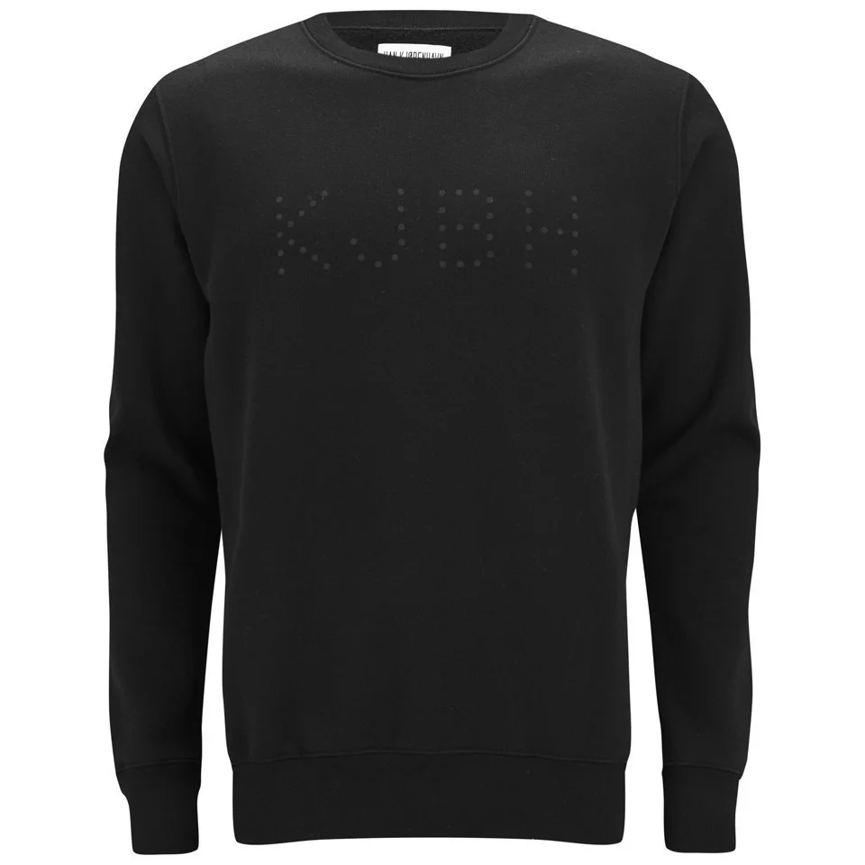 Han Kjobenhavn Men's Dot Logo Crew Sweater - Black Image 1
