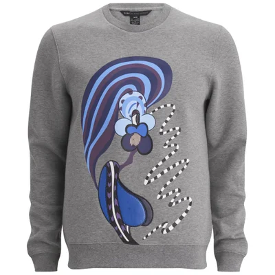 Marc by Marc Jacobs Mens Graphic Sweatshirt - Grey Melange