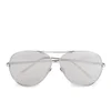 Linda Farrow Women's Platinum Lens Aviator Sunglasses - White Gold - Image 1