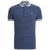 Lacoste Men's Short Sleeve Ribbed Collar Polo Shirt - Philippines Blue Stripe - Image 1
