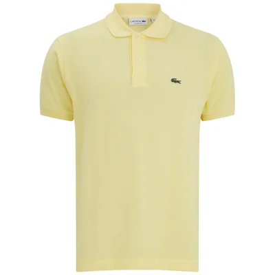 Lacoste Men's Short Sleeve Polo Shirt - Feather Yellow