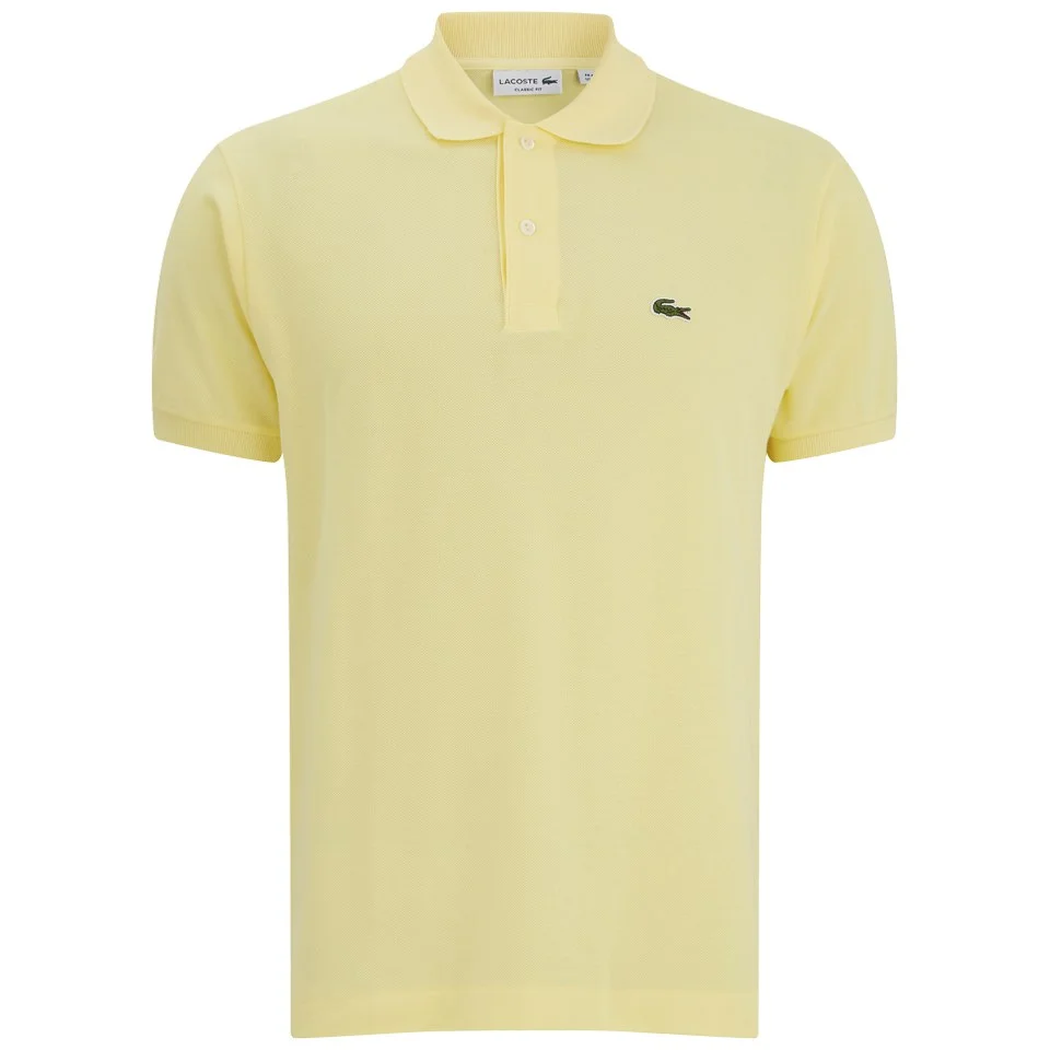 Lacoste Men's Short Sleeve Polo Shirt - Feather Yellow Image 1
