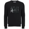 AMI Men's Flowers Big AMI Men Patch Sweatshirt - Black/Grey - Image 1