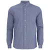 AMI Men's Button Down Shirt - Indigo - Image 1