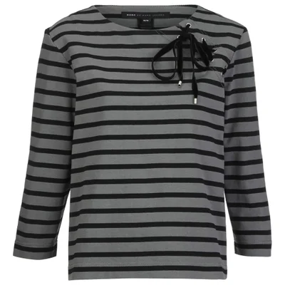 Marc by Marc Jacobs Women's Jacquelyn Stripe Top - Smoked Pearl Multi