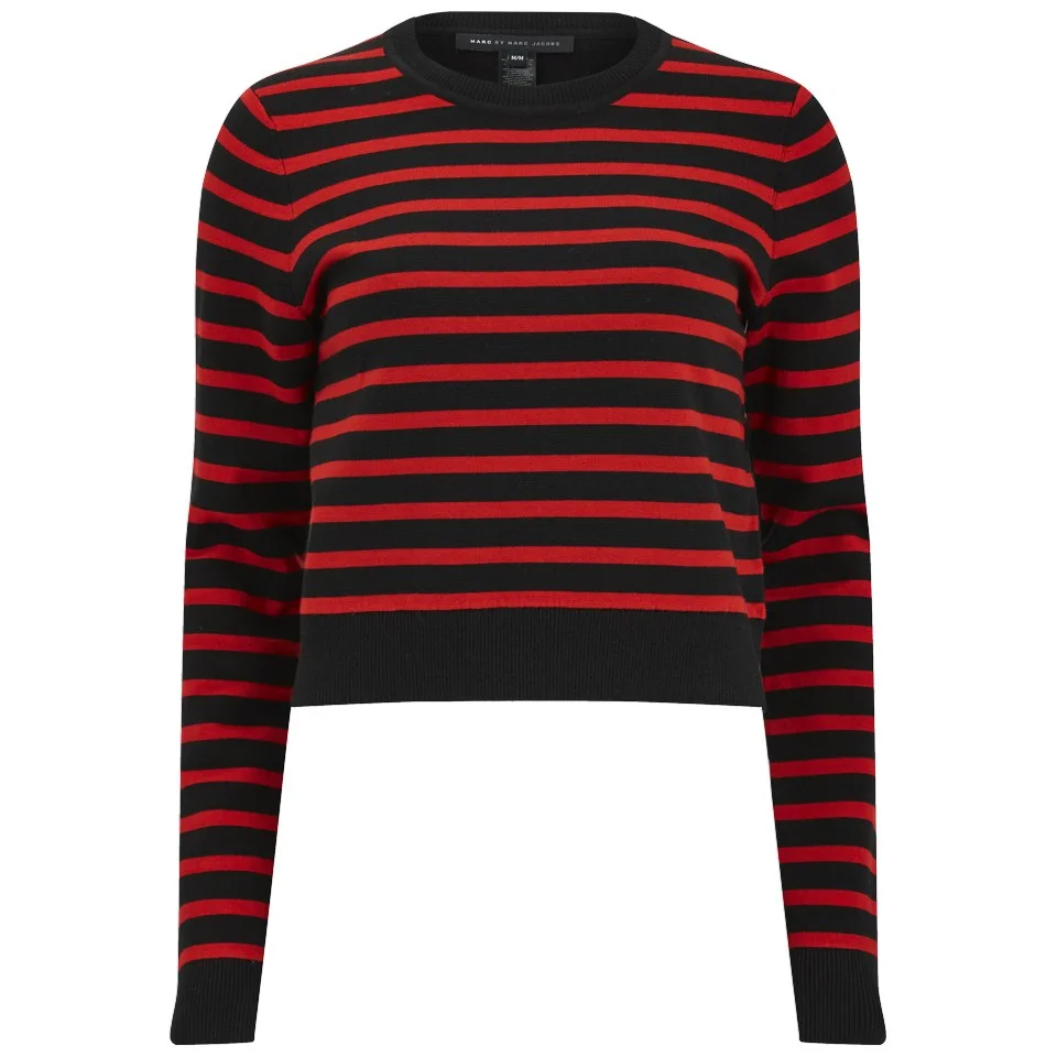 Marc by Marc Jacobs Women's Jacquelyn Sweater Jumper - Red/Black Image 1