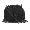 Rebecca Minkoff Women's Suede Fringe Mini Fiona Bucket Bag - Black - Image 1