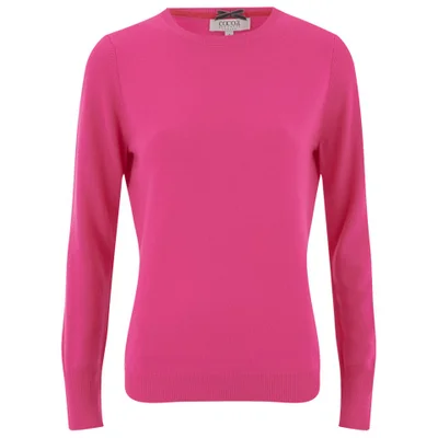 Cocoa Cashmere Women's Cashmere Jumper - Dayglow Pink