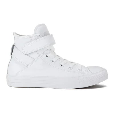 Converse Women's Chuck Taylor All Star Brea Leather Hi-Top Trainers - White