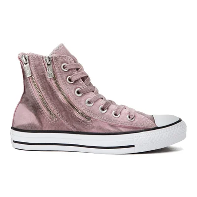 Converse Women's Chuck Taylor All Star Dual Zip Wash Hi-Top Trainers - Pink Freeze