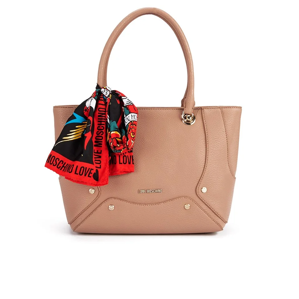 Love Moschino Women's Soft Tote Bag - Taupe Image 1