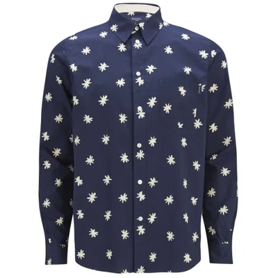 Paul Smith Jeans Men's Poplin Star Print Shirt - Navy