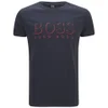 BOSS Hugo Boss Men's Large Logo Crew Neck T-Shirt - Navy - Image 1