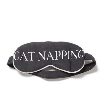 Wildfox Women's Cat Napping Eye Mask - Charcoal Grey