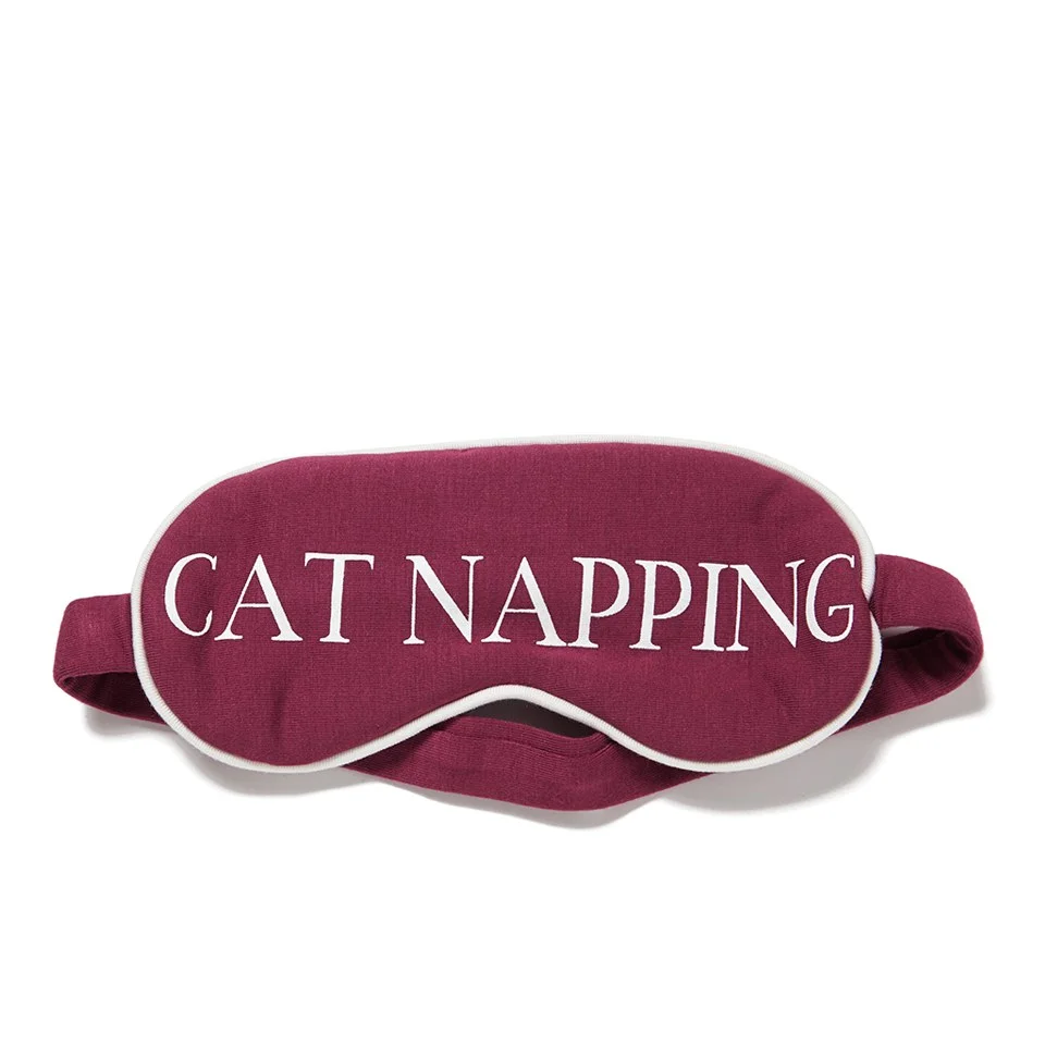 Wildfox Women's Cat Napping Eye Mask - Bordeaux Image 1