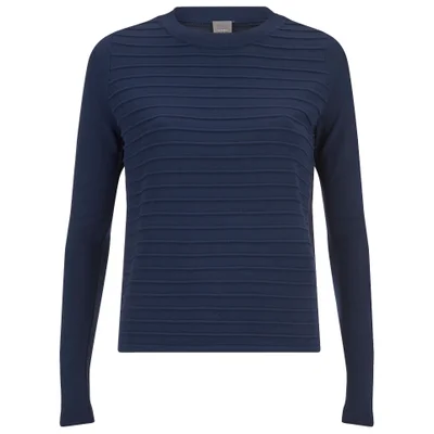 Y.A.S Women's Lima Ribbed Jumper - Navy