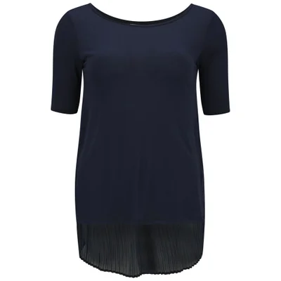 Great Plains Women's Easy Mix Pleated Top - True Navy
