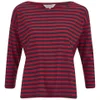 Great Plains Women's Pimhill Stripe Long Sleeve Top - Navy/Red - Image 1