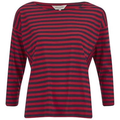 Great Plains Women's Pimhill Stripe Long Sleeve Top - Navy/Red