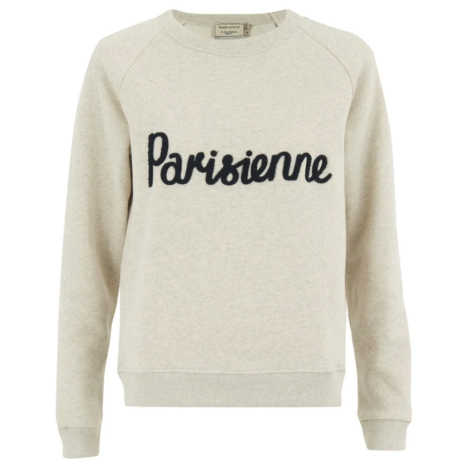 Maison Kitsuné Women's Parisienne Sweatshirt - Cream Melange Image 1