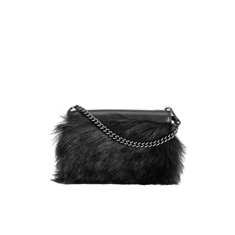 Marc by Marc Jacobs Women's Quintana Fur Cris Phone Wallet - Black Image 1