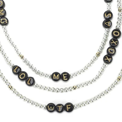 Venessa Arizaga Women's Say What? Necklace - Pearl