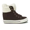 Converse Women's Chuck Taylor Platform Plus Collar Wedged Trainers - Burnt Umber/Natural - Image 1