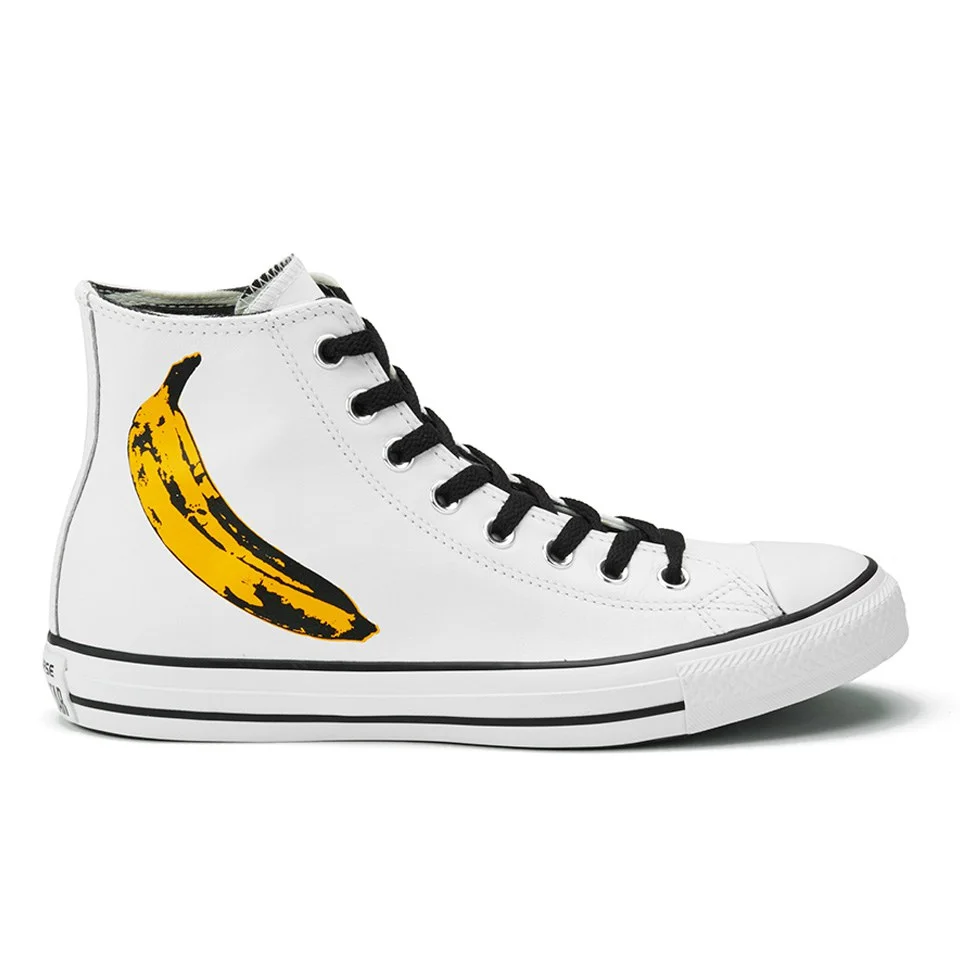 Converse Men's Chuck Taylor All Star Warhol-Banana Hi-Top Trainers - White/Black/Freesia Image 1