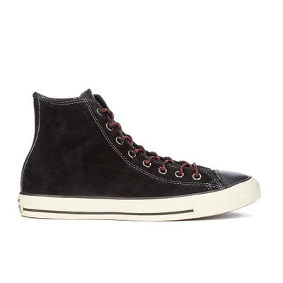 Converse Men's Chuck Taylor All Star Suede/Leather Hi-Top Trainers - Black/Papaya/Turtle