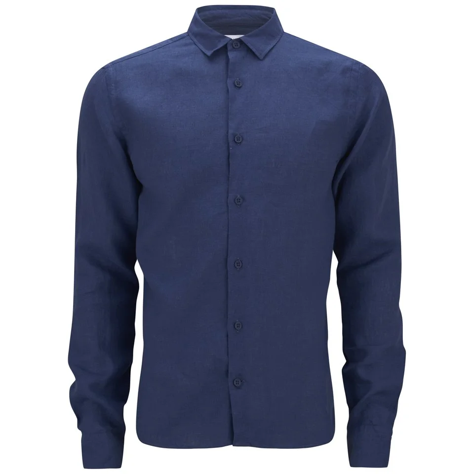 Orlebar Brown Men's Long Sleeve Shirt - Azure Image 1