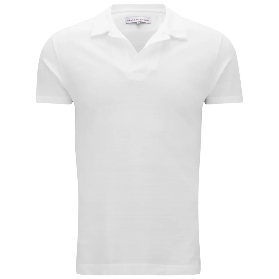 Orlebar Brown Men's Felix Pique T-Shirt - White Image 1