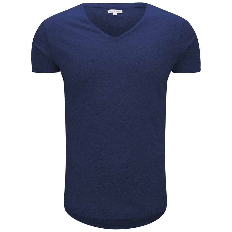 Orlebar Brown Men's V Neck T-Shirt - Denim Pigment Image 1